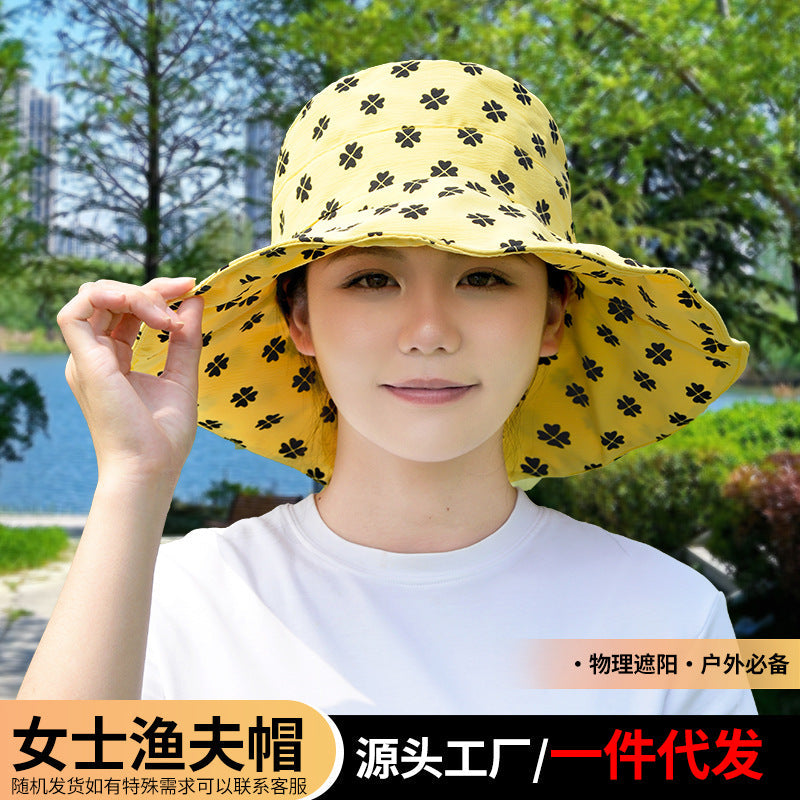 Women's Wide Brim Fisherman Sun Hat for Outdoor Travel