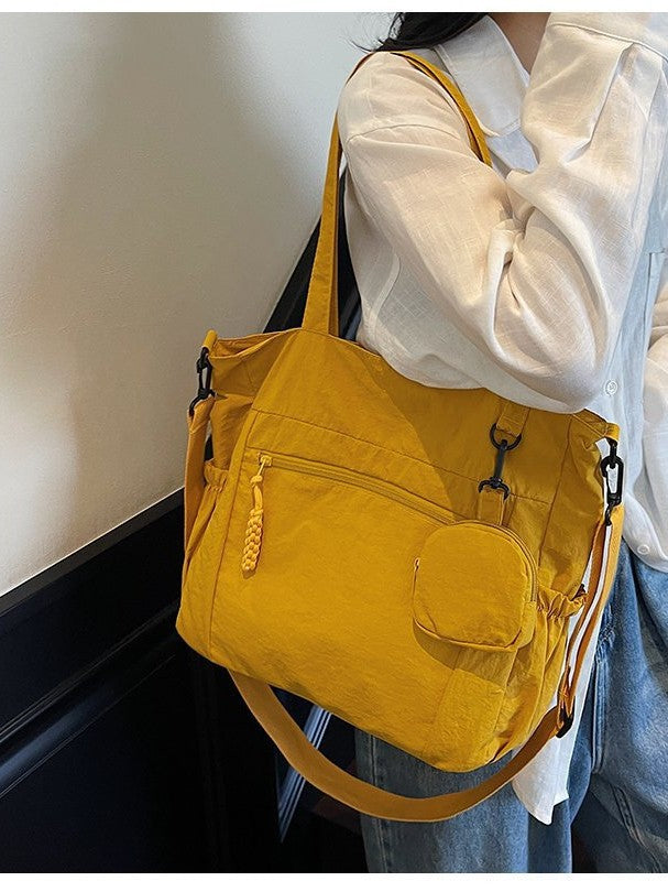 Lightweight Large Capacity Korean Style Casual Tote Shoulder Bag
