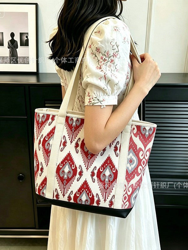 Retro Ethnic Style Lightweight Women's Shoulder Handbag