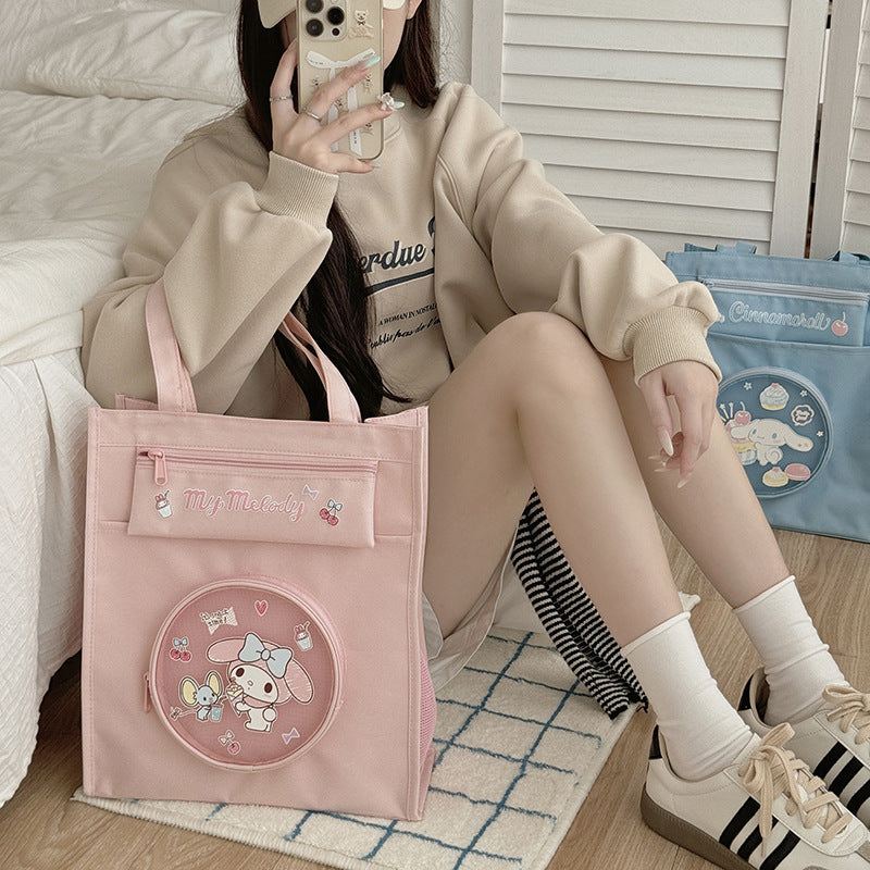 Sanrio Cute Cartoon Large Capacity Women's Commuter Tote Bag
