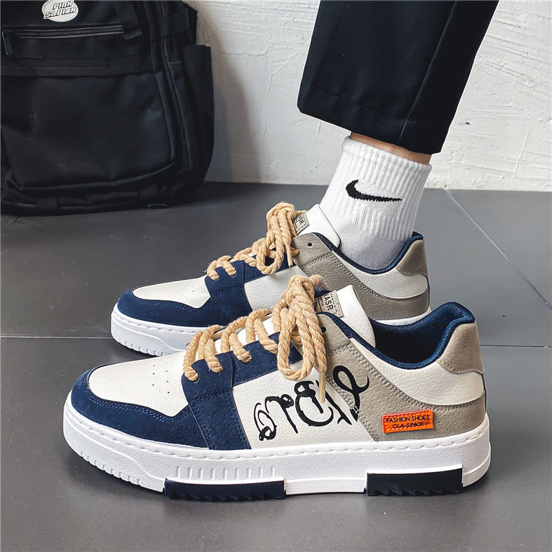Men's Korean Style Low-Top Casual Sneakers for Everyday Comfort