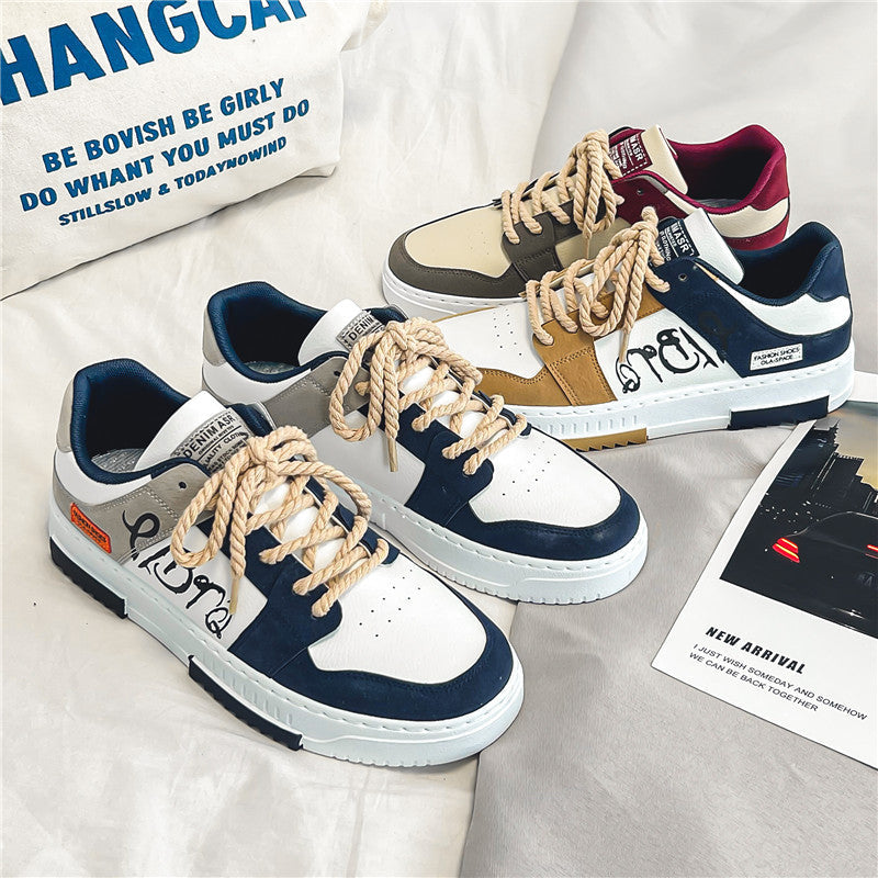 Men's Korean Style Low-Top Casual Sneakers for Everyday Comfort