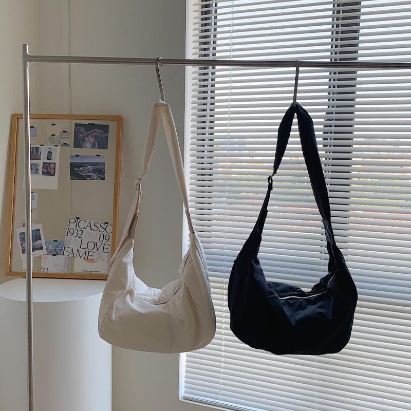Waterproof Nylon Dumpling Crossbody Shoulder Bag for Women
