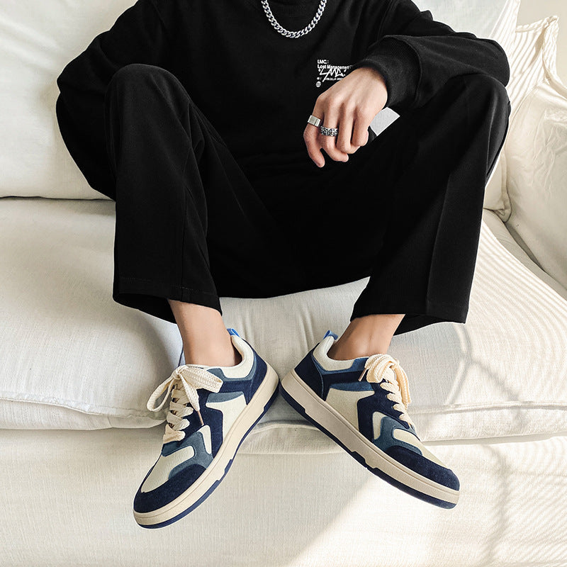 Men's Breathable Canvas Low-Top Sneakers Lightweight Casual Shoes