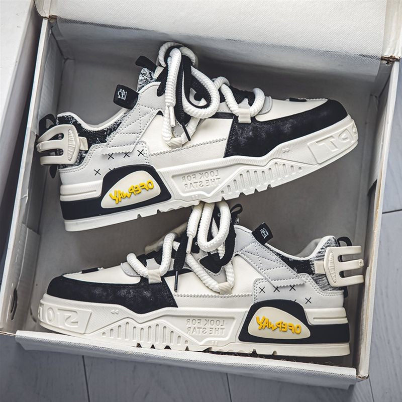 Men's Breathable Mesh White Casual Sneakers Versatile Sports