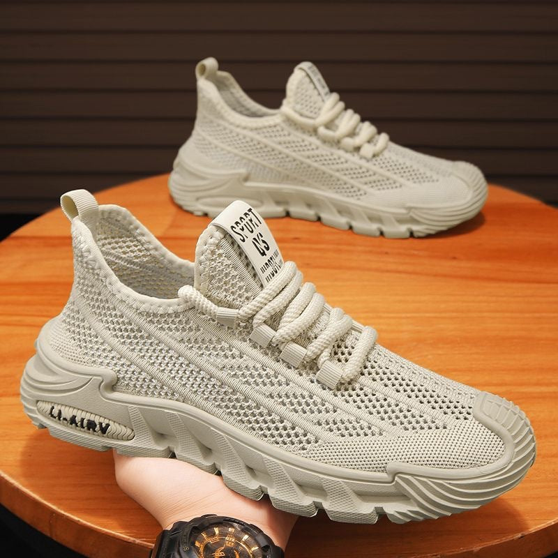 Men's Breathable Hollow Net Casual Sneakers All-Match Fashion