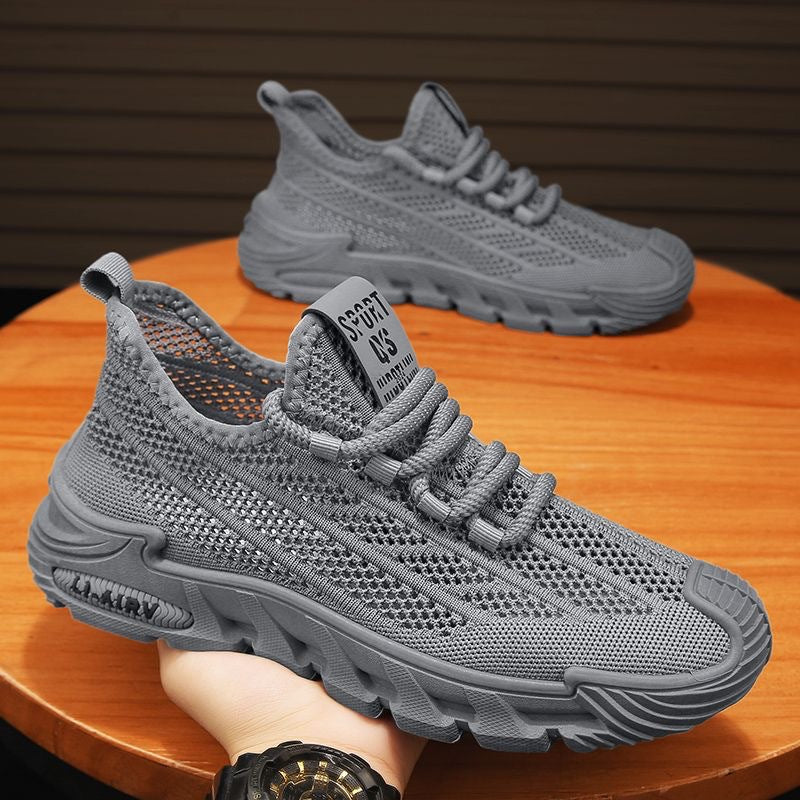 Men's Breathable Hollow Net Casual Sneakers All-Match Fashion