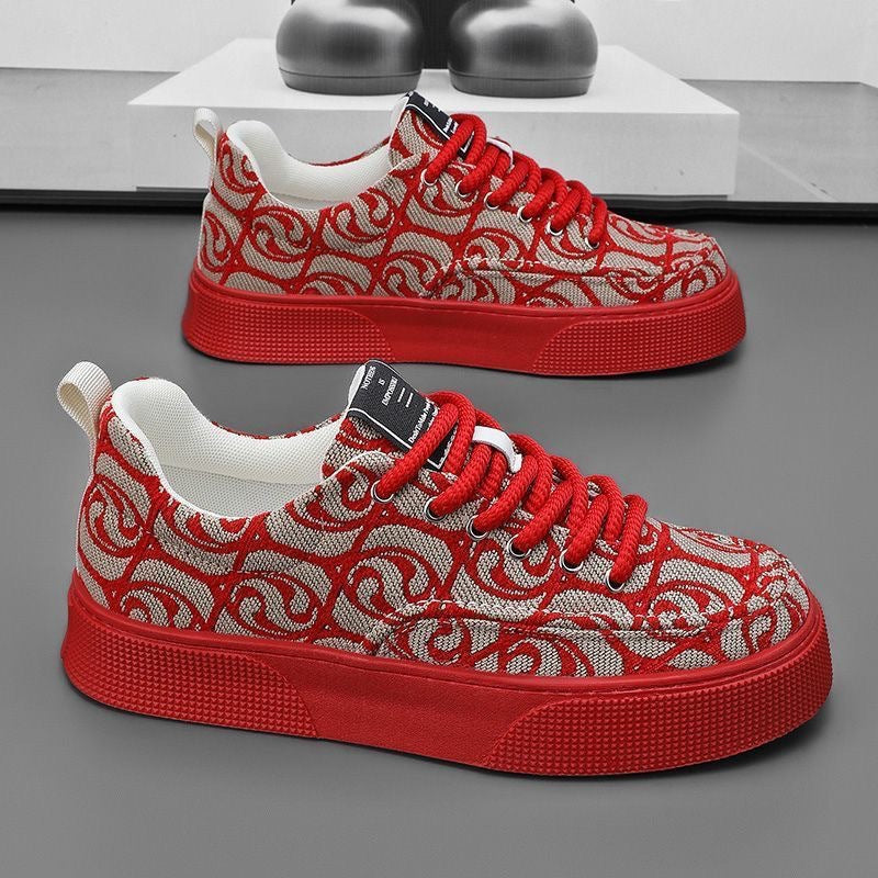 Men's Breathable Canvas Casual Sneakers All-Match Skate Shoes