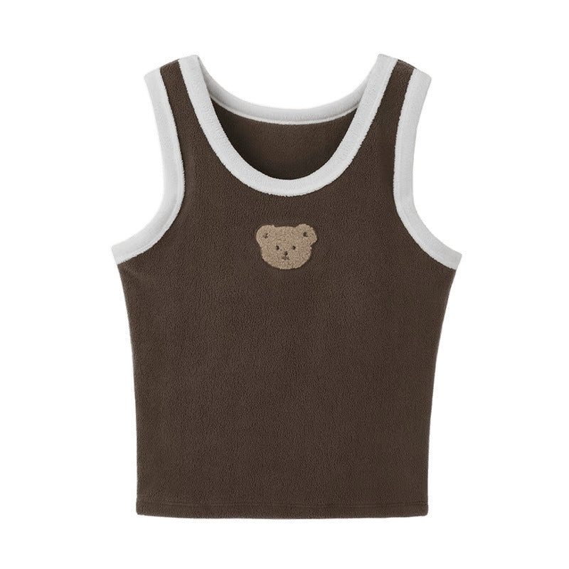 Women's Lamb Velvet Padded Thermal Sleeveless Vest