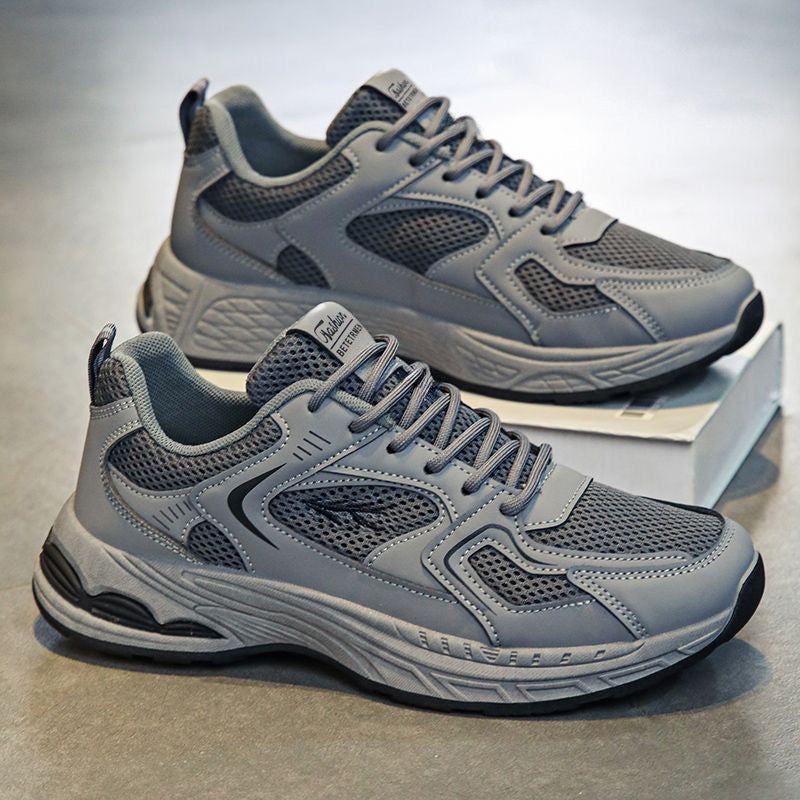 Men's Breathable Mesh Platform Casual Sneakers All-Match Shoes