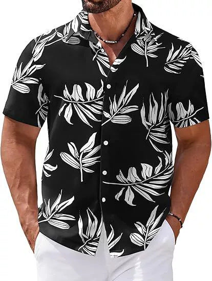 Men's Hawaiian Style 3D Print Short Sleeve Casual Shirt