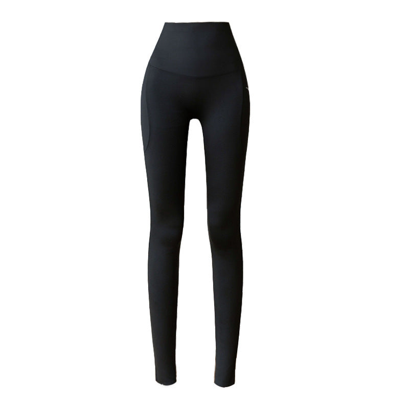 Plus Size Cropped Yoga Leggings Women with Pockets Stretch Fit