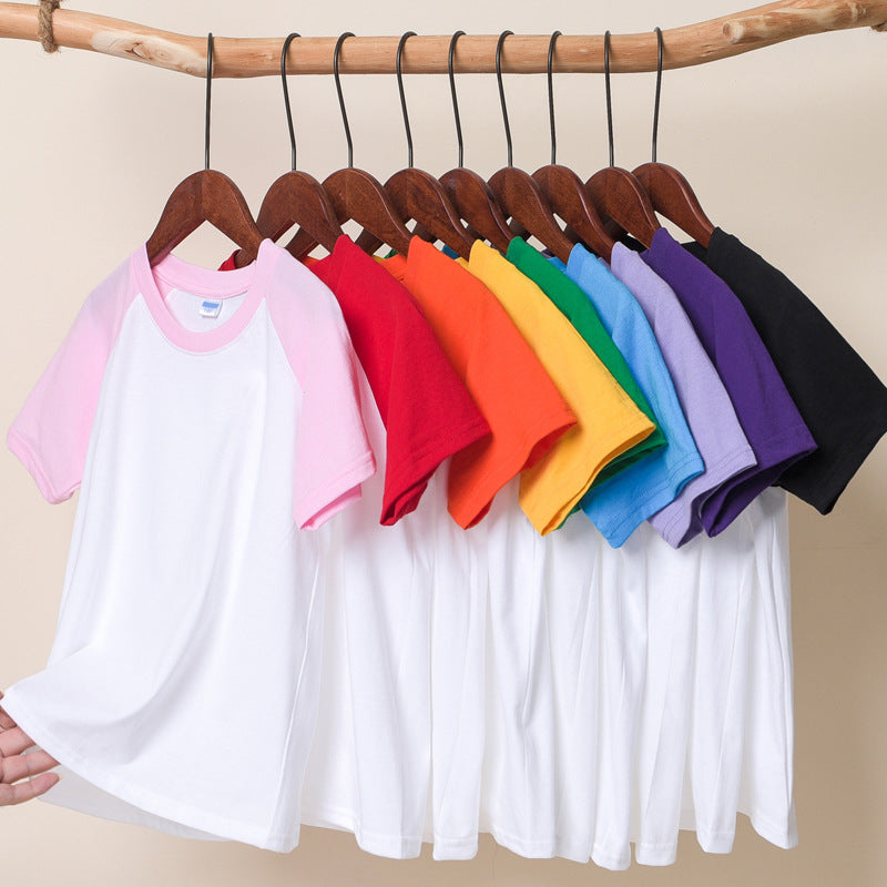 Kids' Cotton Raglan Short Sleeve T-Shirt