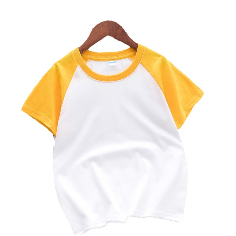Kids' Cotton Raglan Short Sleeve T-Shirt