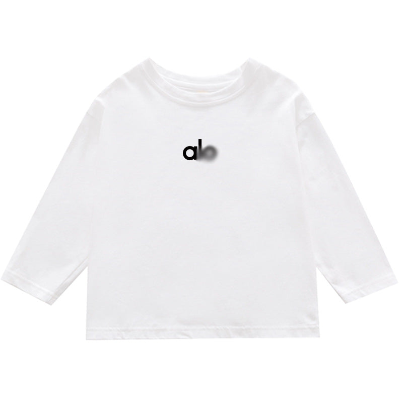 Kids' Cotton Long Sleeve Casual Base Layer T-Shirt