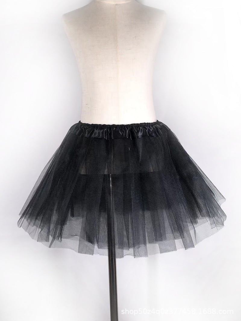 Girls' Layered Tulle Ballet Tutu Skirt