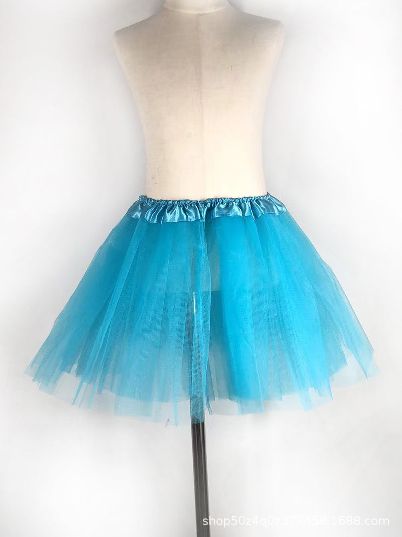 Girls' Layered Tulle Ballet Tutu Skirt