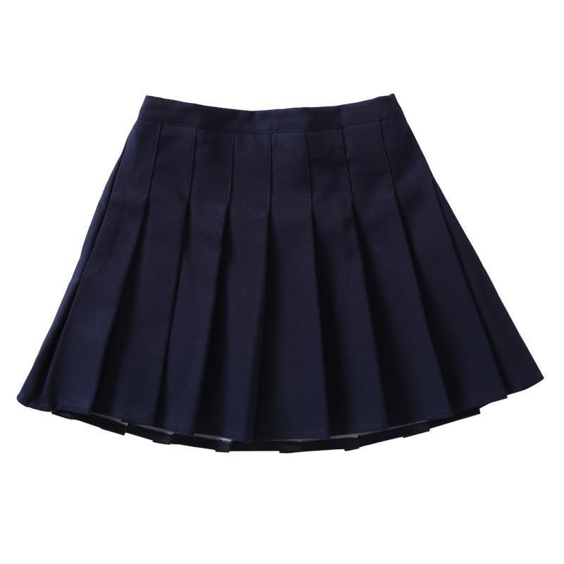 Girls' College Style Pleated JK Uniform Skirt
