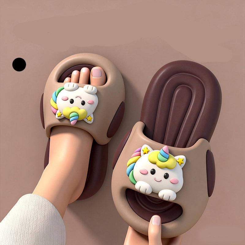 Girls' Unicorn EVA Soft Sole Summer Slippers