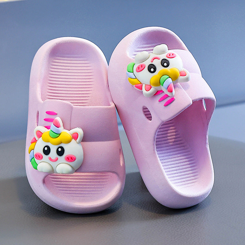 Kids' Cartoon Non-Slip Soft Sole Bath Slippers