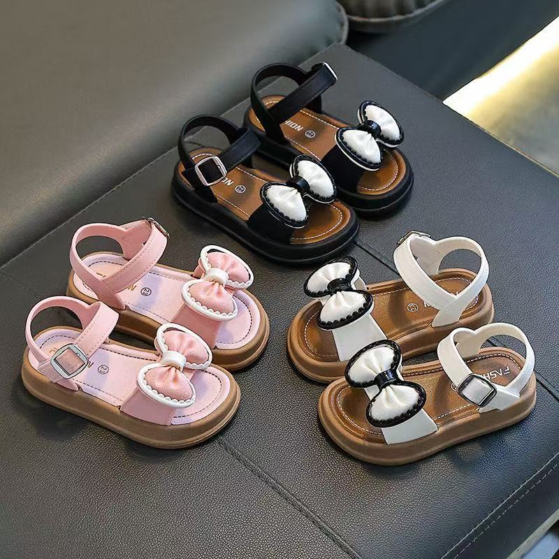 Girls' Bowknot Soft Sole Princess Beach Sandals