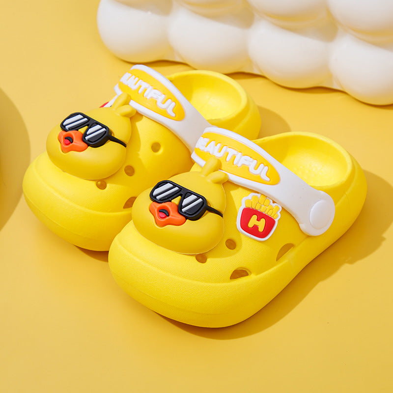 Kids' Cartoon Closed-Toe Non-Slip Clog Sandals