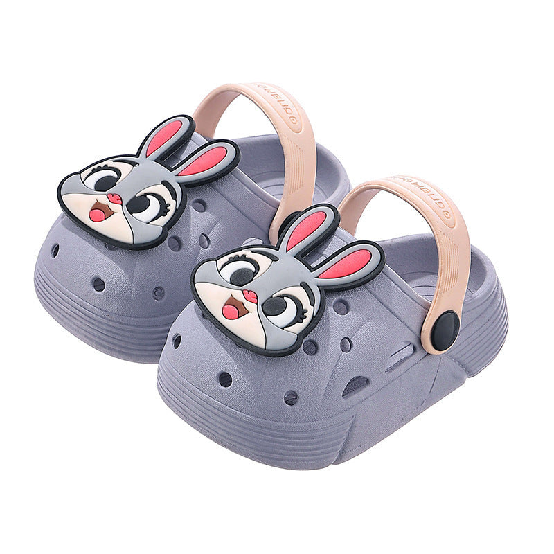 Kids' Cartoon Animal Non-Slip Beach Clogs