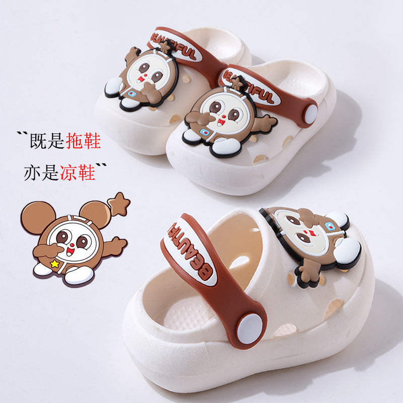 Kids' Cartoon Closed-Toe Non-Slip Clog Sandals