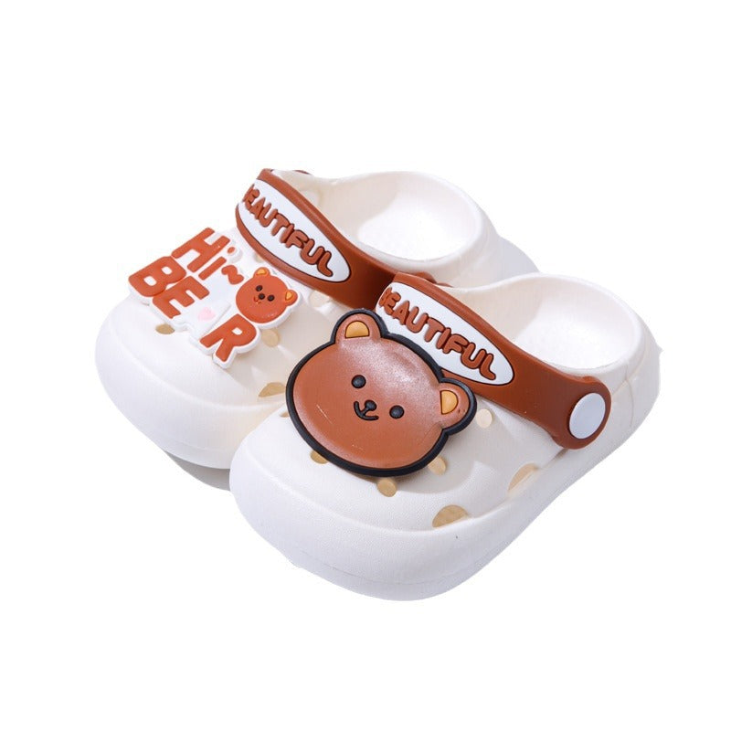Kids Cartoon Breathable Clog Slippers with Slip-Resistant Sole