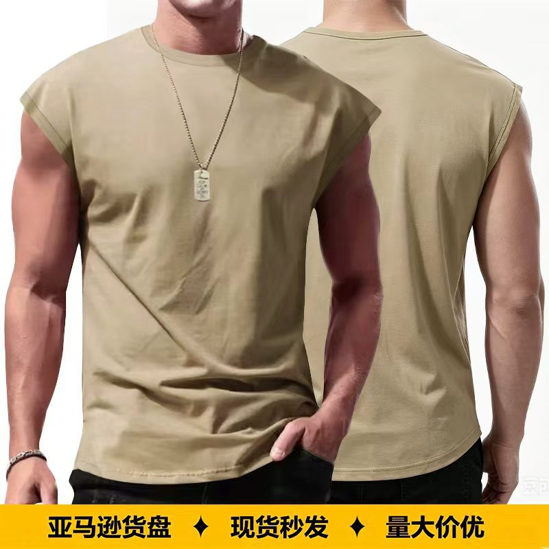 Men's Sleeveless Fitness Vest Breathable Loose Fit Summer Vest