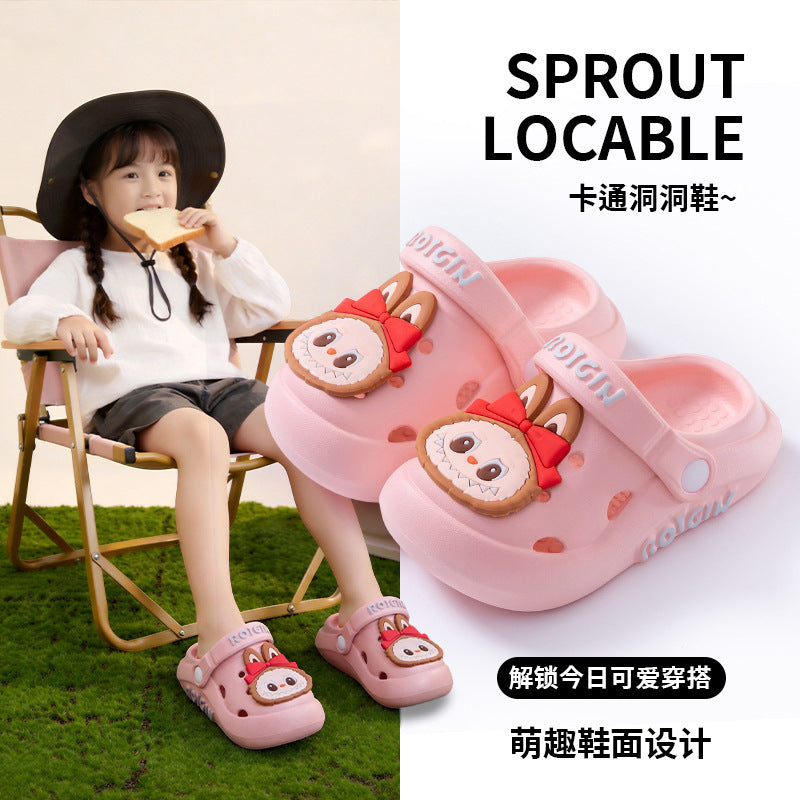 Kids Cartoon Summer Clogs with Non-Slip Beach Sandal Design