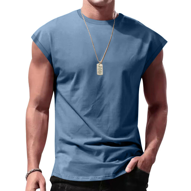 Men's Sleeveless Fitness Vest Breathable Loose Fit Summer Vest