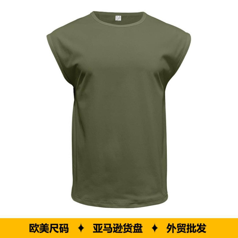 Men's Loose Fit Sleeveless Fitness Vest Breathable Casual Tank
