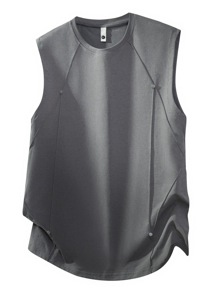 Men's Loose Fit Sleeveless Casual Vest Summer Simple Style