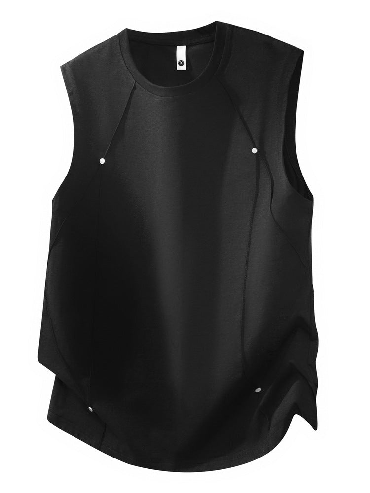 Men's Loose Fit Sleeveless Casual Vest Summer Simple Style