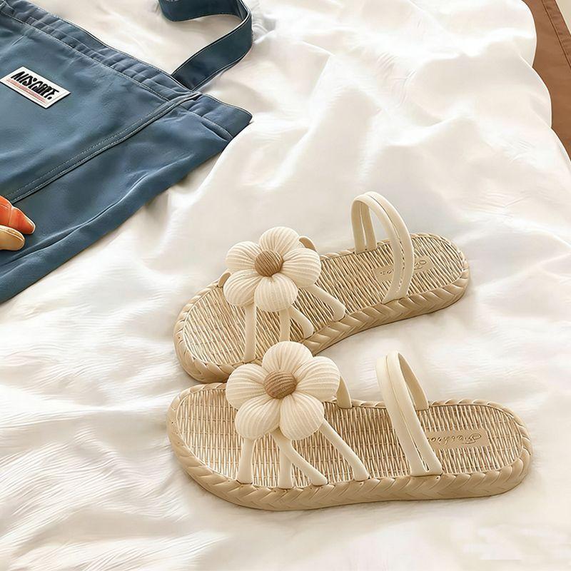 Women's Floral Closed-Toe Summer Sandals with Forest Style