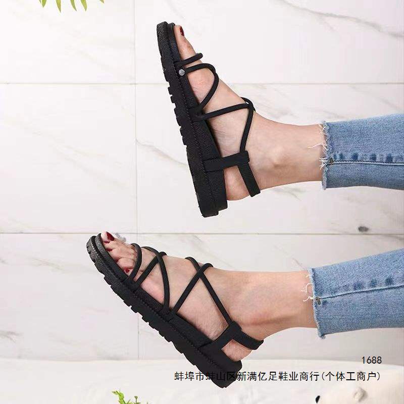 Women's Korean Style Thick Sole Roman Beach Sandals