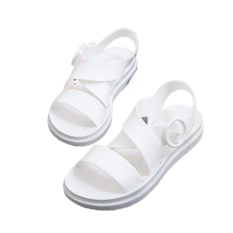 Women's One-Strap Flat Beach Sandals for Summer Wear