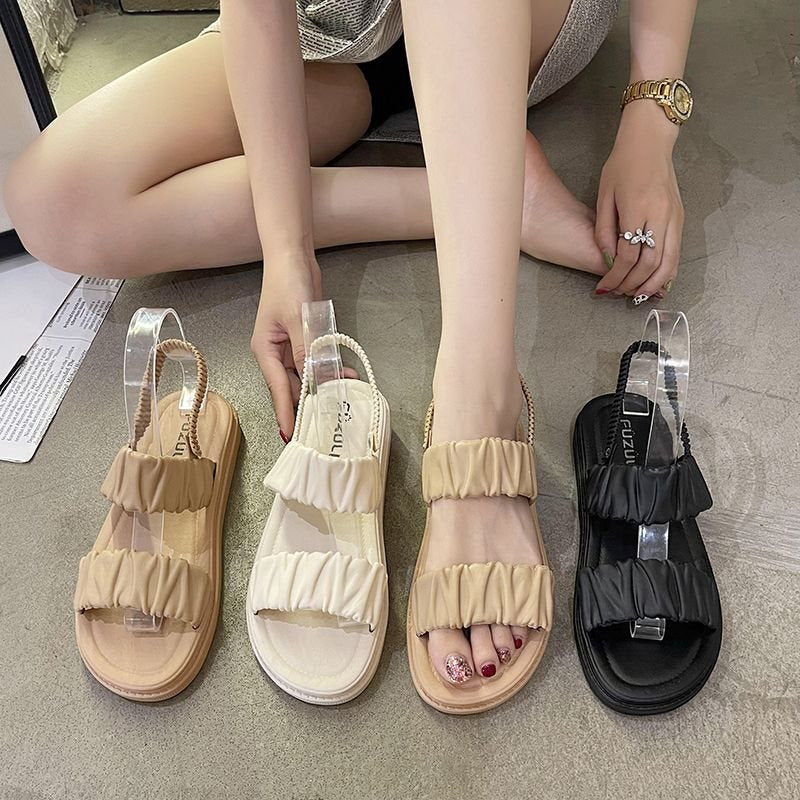 Women's Platform Roman Sandals with Thick Sole