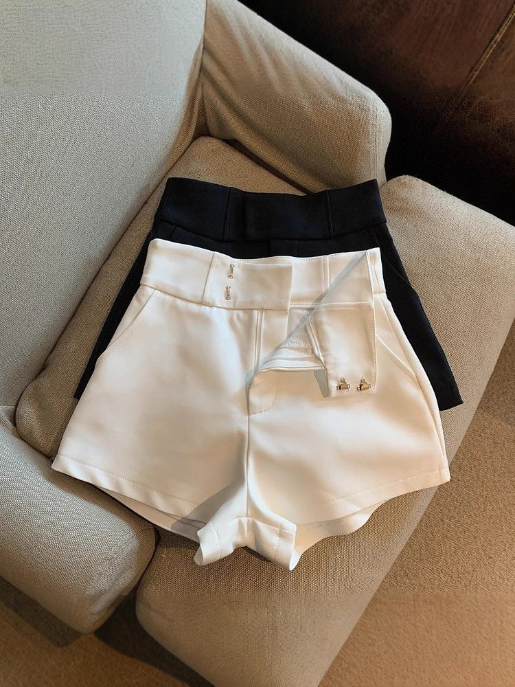 Women's High-Waist A-Line Suit Shorts