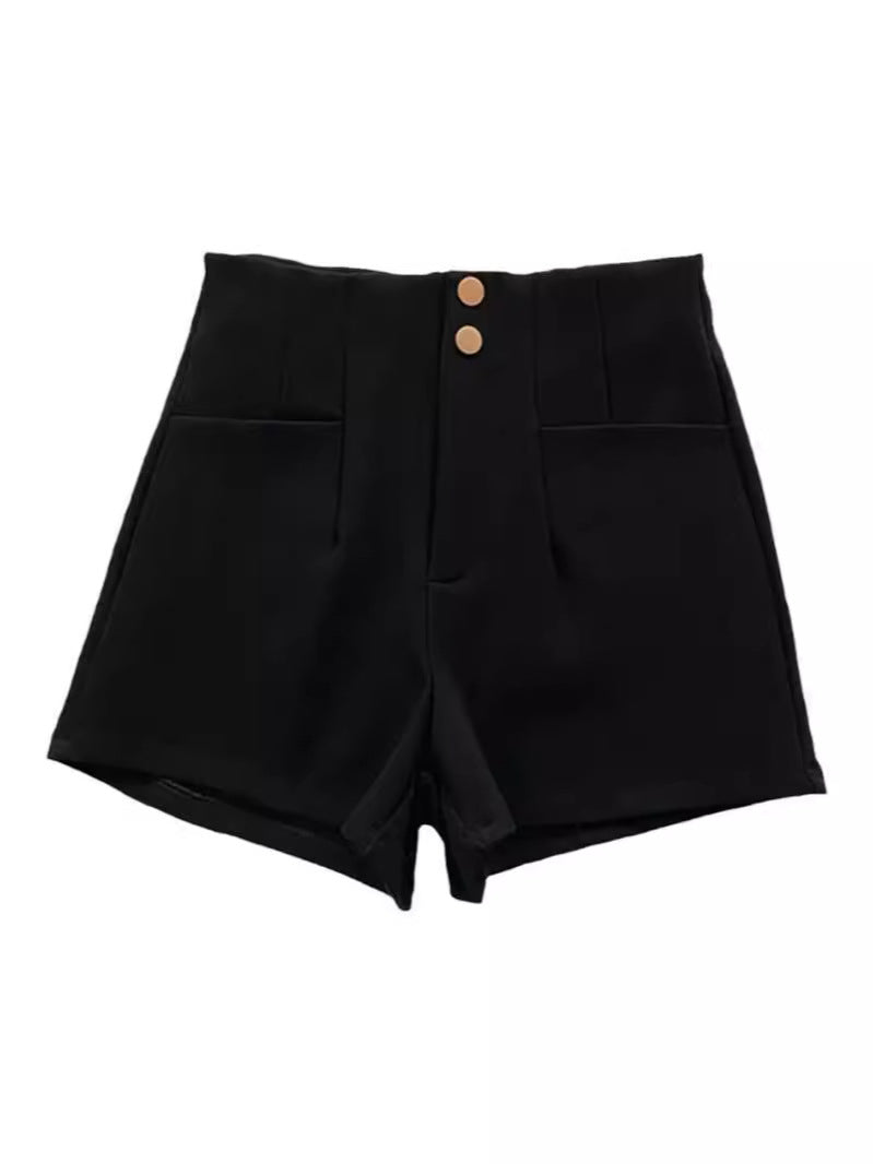 Women's High-Waist A-Line Tailored Casual Shorts