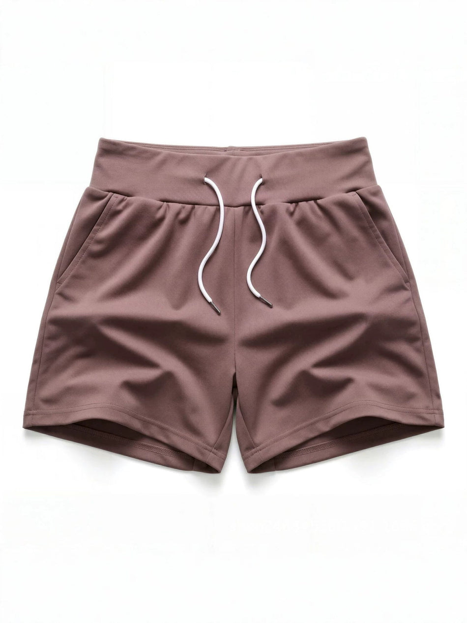 Women's Lace-Up High-Waist Casual Straight Shorts