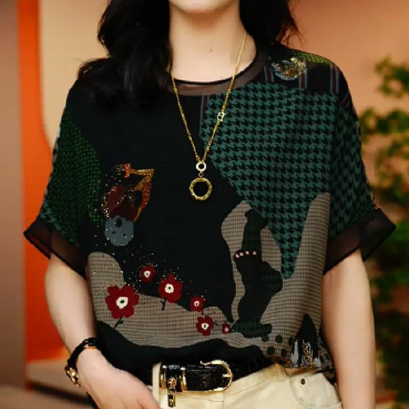 Women's Loose Fit Short Sleeve Casual T-Shirt