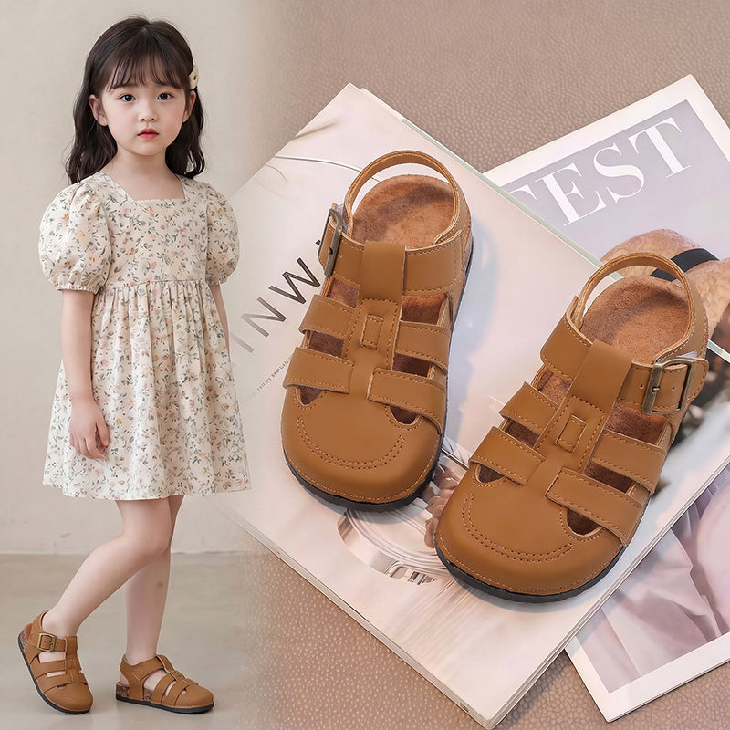 Kids' Closed-Toe Hollow Sandals for Boys and Girls