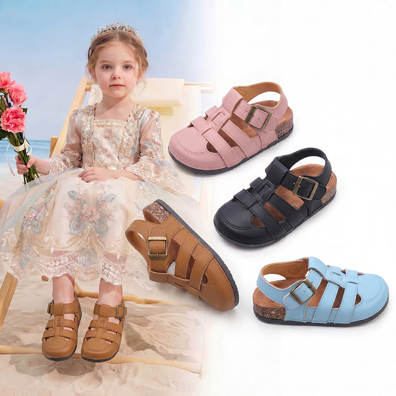 Kids' Closed-Toe Hollow Sandals for Boys and Girls