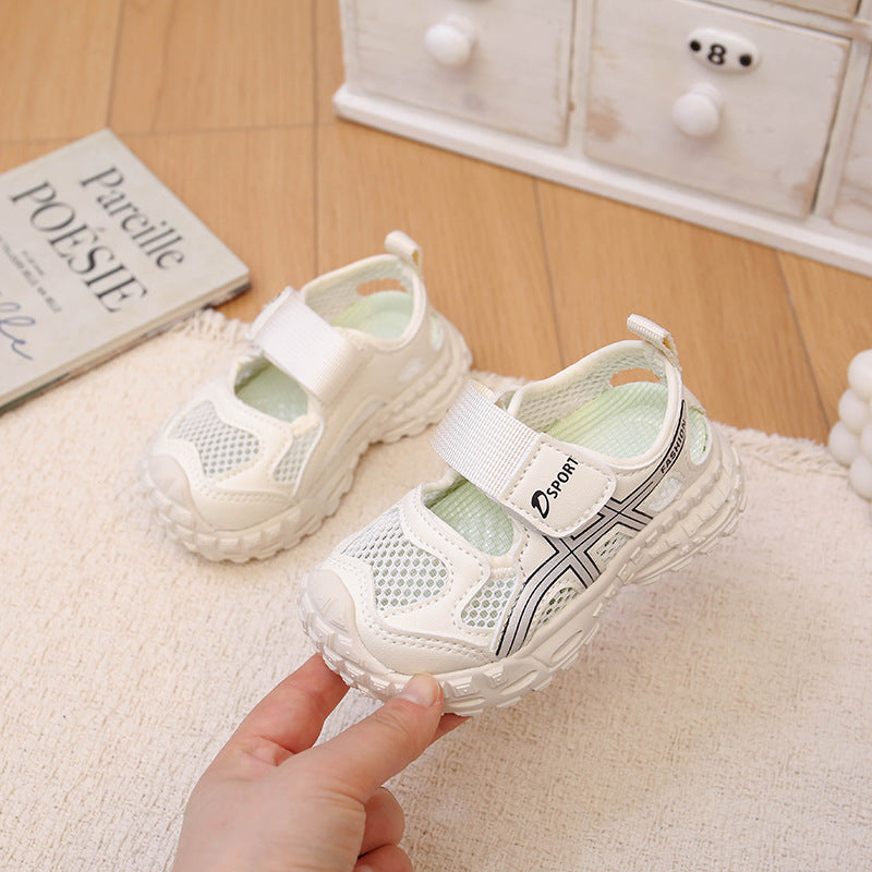 Kids' Closed-Toe Soft Sole Breathable Sports Sandals