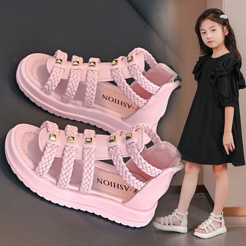 Girls' Roman High-Top Princess Sandals for Toddlers