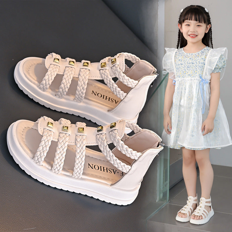 Girls' Roman High-Top Princess Sandals for Toddlers