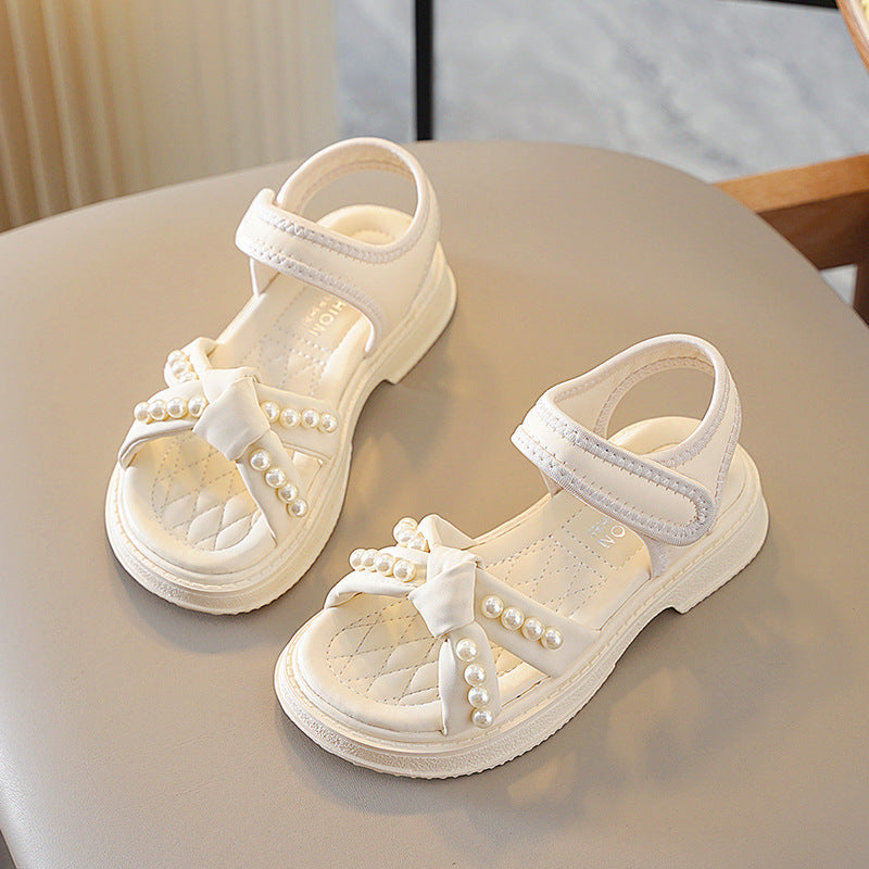 Girls' Pearl Princess Soft Sole Beach Sandals