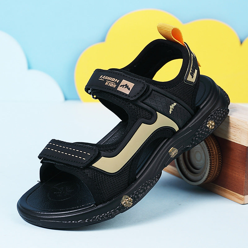 Boys' Open-Toe Non-Slip Soft Sole Beach Sandals
